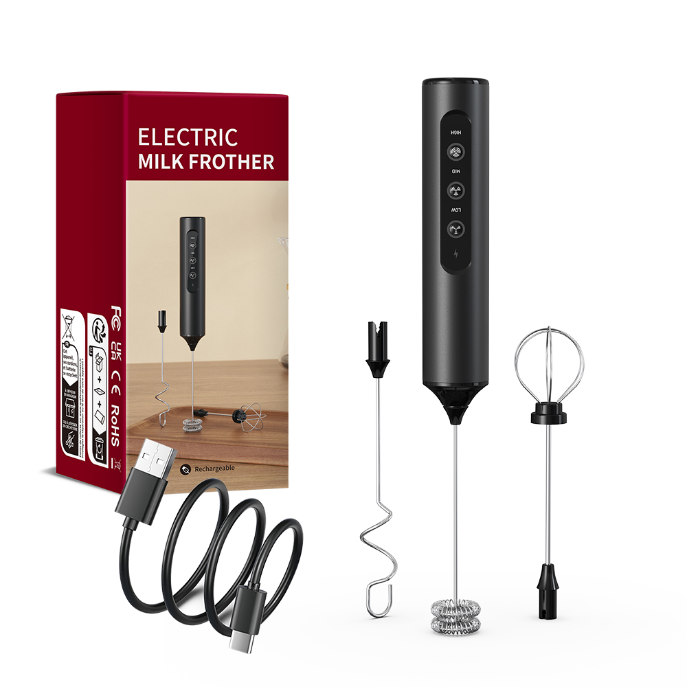Immersion Hand Blender Set - Pengocok Susu Mini Elektrik Nirkabel, Pengaduk