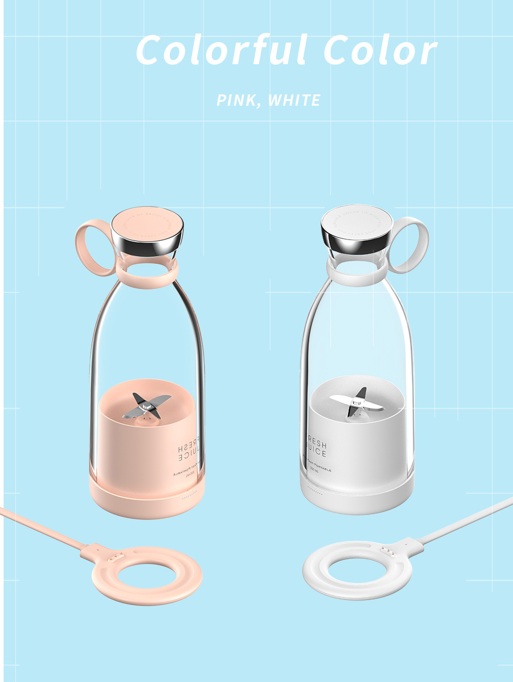 Pengisi daya usb untuk juicer  - Portable Blender Usb Rechargeable ulasan dan harga