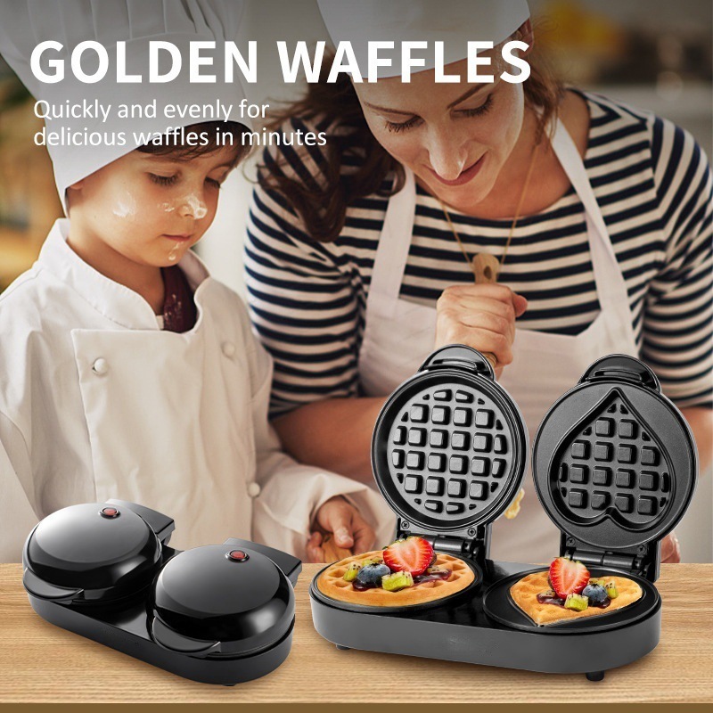 Pembuat Waffle Pelat Ganda 110 - Mini Waffle Maker Machine ulasan dan harga